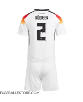 Günstige Deutschland Antonio Rudiger #2 Heimtrikotsatz Kinder EM 2024 Kurzarm (+ Kurze Hosen)